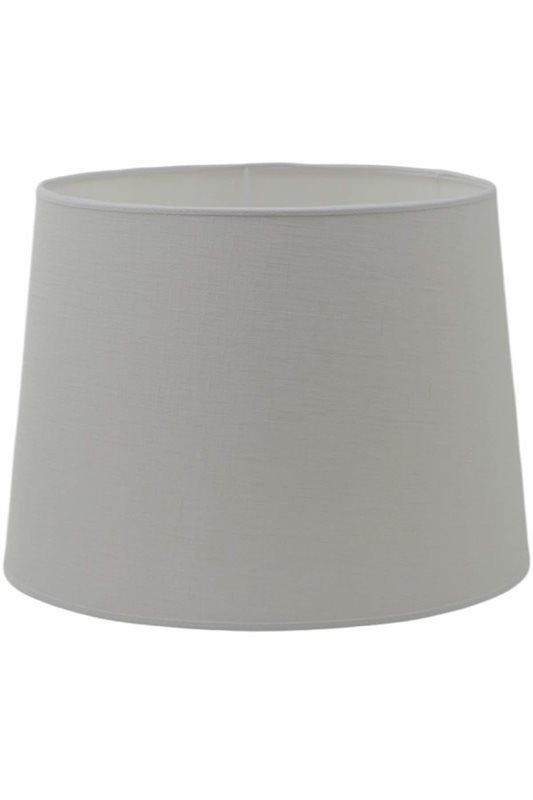 Hallbergs Belysning Carolin lampskärm rund 40 cm, Vit