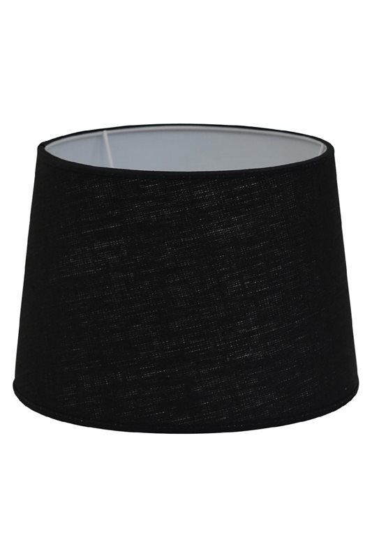 Hallbergs Belysning Carolin lampskärm rund 35 cm, Svart