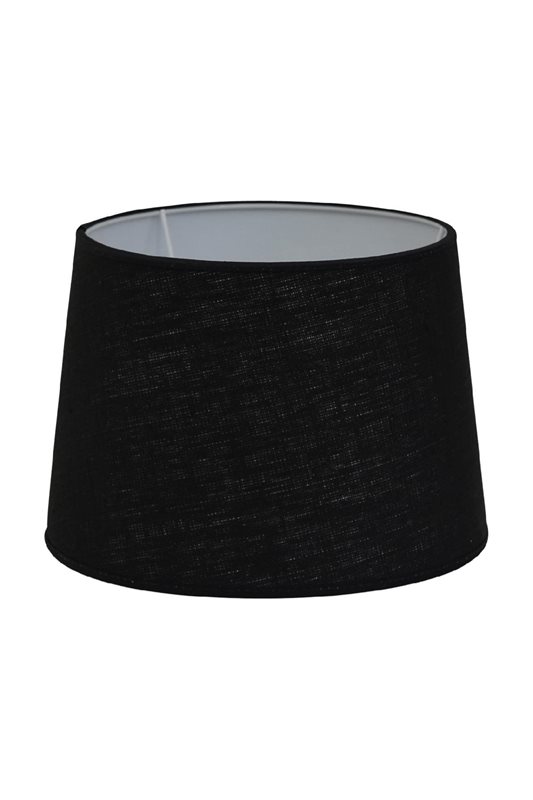 Hallbergs Belysning Carolin lampskärm rund 24 cm, Svart