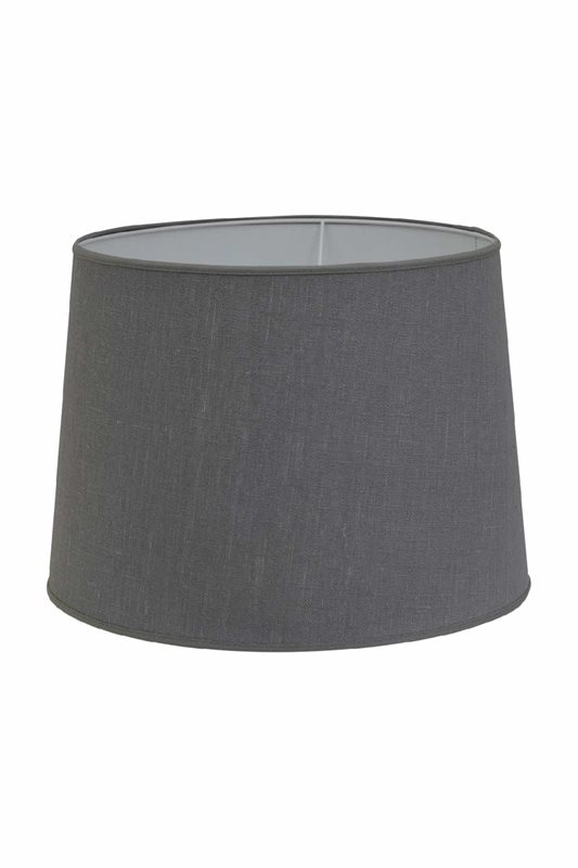 Hallbergs Belysning Carolin lampskärm rund 24 cm, Grå