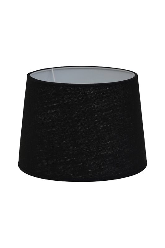 Hallbergs Belysning Carolin lampskärm rund 20 cm, Svart