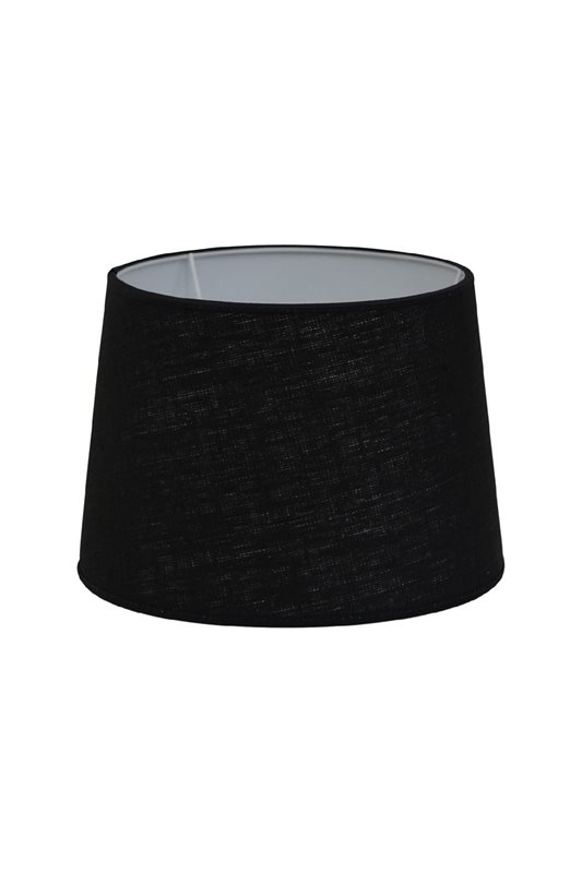 Hallbergs Belysning Carolin lampskärm rund 17 cm, Svart