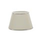 Hallbergs Belysning Armani lampskärm oval 25 cm, Offwhite med silverkant