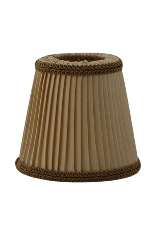 Hallbergs Belysning Margareta lampettskärm Satin Plisserad, Guld