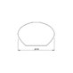 Aneta Lighting Bell reservglas 16 cm, Grå transparent