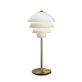 Belid Valencia bordslampa, Mattvit och mässing
