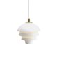 Belid Valencia fönsterlampa 18 cm, Mattvit och mässing