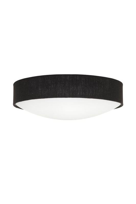 Konsthantverk Kant Plafond 32 cm, Svart Linne