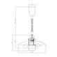 Belid T1214 Primus II hisslampa pendel 43 cm, Svart