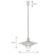 Markslöjd Kirkenes taklampa med hiss 48 cm