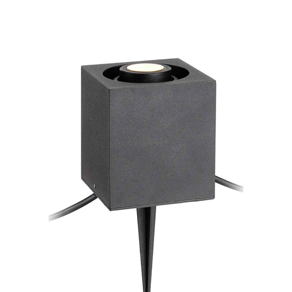 Markslöjd Garden 24 Kubspotlight 3W, Svart