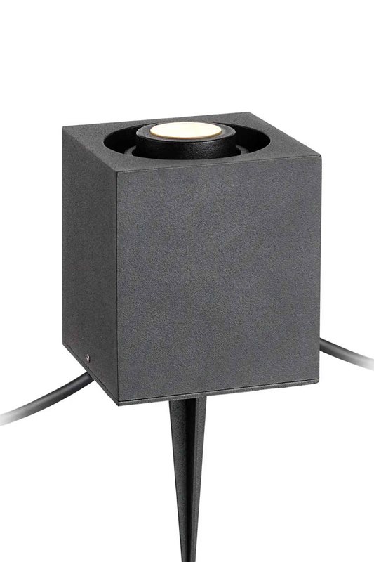 Markslöjd Garden 24 Kubspotlight 3W, Svart