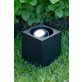 Markslöjd Garden 24 Kubspotlight 3W, Svart