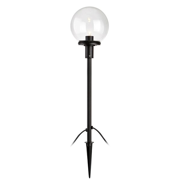 Markslöjd Garden 24 Pollare 50 cm, Svart och klarglas