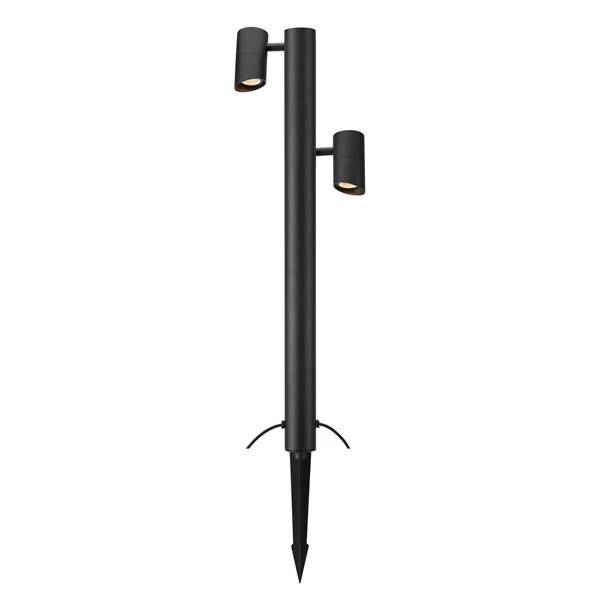 Markslöjd Garden 24 Pollare Dubbel 80 cm, Svart