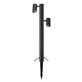 Markslöjd Garden 24 Pollare Dubbel 80 cm, Svart