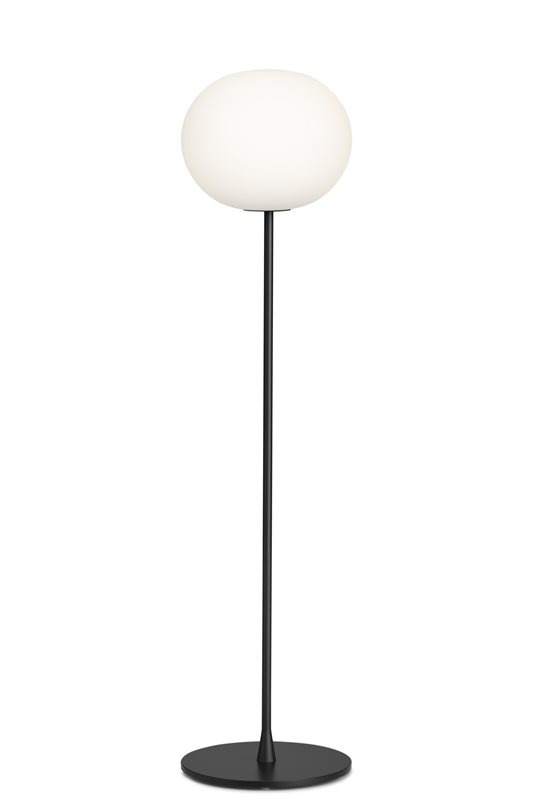 Flos Glo-Ball F1 golvlampa 135 cm, Svart