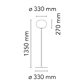 Flos Glo-Ball F1 golvlampa 135 cm