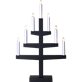 Star Trading Trapp 7-armad ljusstake 54 cm, Svart