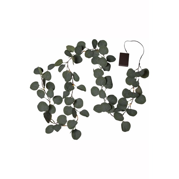 Star Trading Eucalyptus girlang med belysning