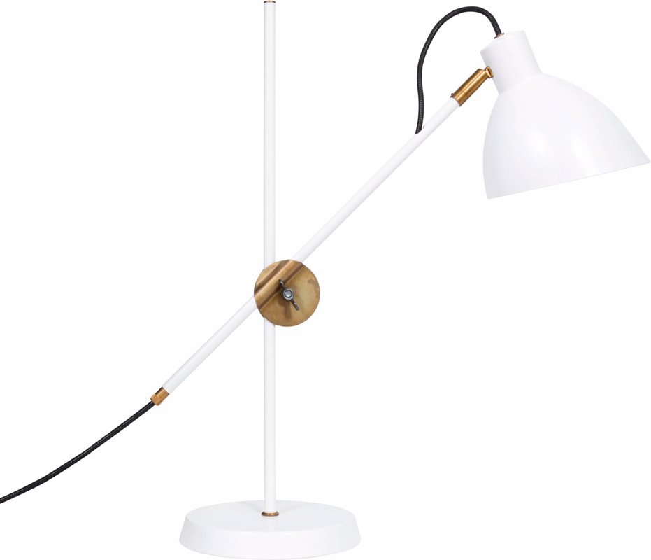 Konsthantverk Kh#1 Bordlampa Vit/Mässing