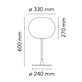 Flos Glo-Ball T1 bordslampa
