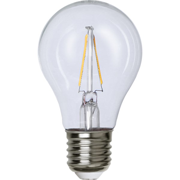 Star Trading Normallampa A60 2W E27 2700K, Klar Ej Dim