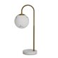 By Rydéns Bellagio Bordslampa 60 Cm, Vit och mässing
