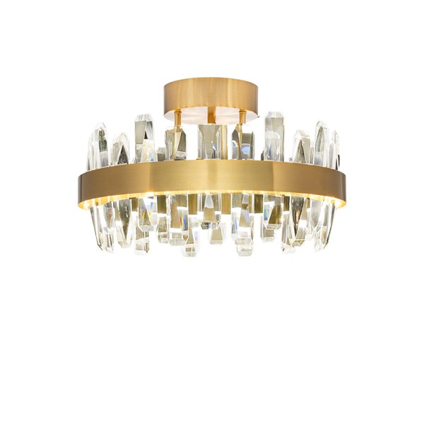 By Rydéns Triumph Plafond Ø 50 cm, Mässing och klarglas