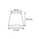 Hallbergs Belysning Lemon Garden lampskärm rund 17 cm, Multi
