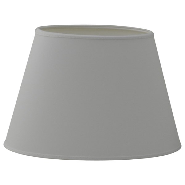 Hallbergs Belysning Chintz Lampskärm Oval 25 cm, Vit