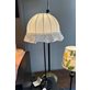Hallbergs Belysning Dome Volang Lampskärm 25 cm, Vit Linne