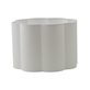 Hallbergs Belysning Flower Lampskärm Rundveckad 30 cm Linne, Vit