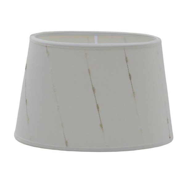 Hallbergs Belysning Barra Lampskärm Oval 20 cm, Offwhite