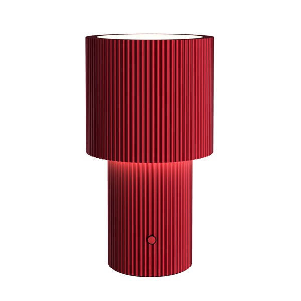 Herstal Iluma Bordslampa Portabel, Röd