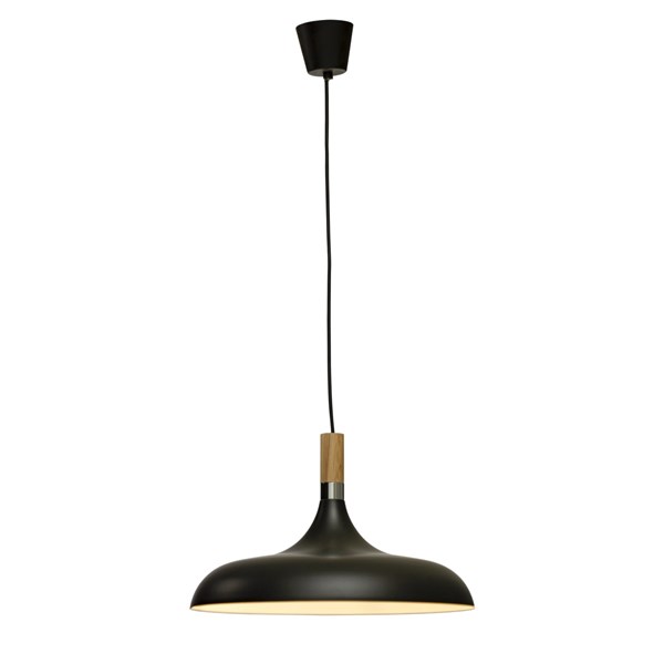 Aneta Lighting SENSE taklampa 45cm, svart/trä/krom
