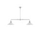 Karlskrona Lampfabrik Tegnér spelbordslampa 93 cm, Mässing & förnicklad mässing