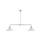 Karlskrona Lampfabrik Tegnér spelbordslampa 93 cm, Mässing & förnicklad mässing