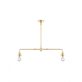 Karlskrona Lampfabrik Tegnér spelbordslampa 93 cm, Mässing & förnicklad mässing