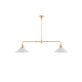 Karlskrona Lampfabrik Tegnér spelbordslampa 93 cm, Mässing & förnicklad mässing