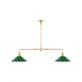 Karlskrona Lampfabrik Tegnér spelbordslampa 93 cm, Mässing & förnicklad mässing