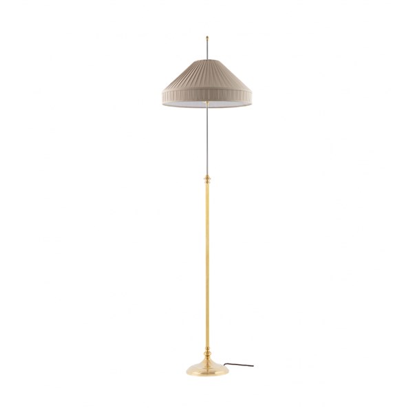 Karlskrona Lampfabrik Edfeldt golvlampa, Mässing