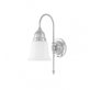 Karlskrona Lampfabrik Ahlström vägglampa IP21, Mässing & förnicklad mässing