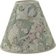 Hallbergs Belysning Golden Lily Läslampskärm, Embroidery Linen Blush Toppring E27