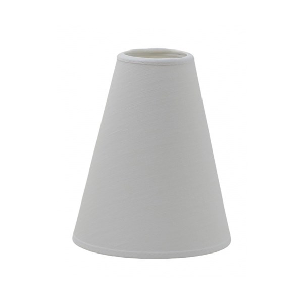 Hallbergs Belysning Carolin Lampskärm Hög 13,5 cm, Vit