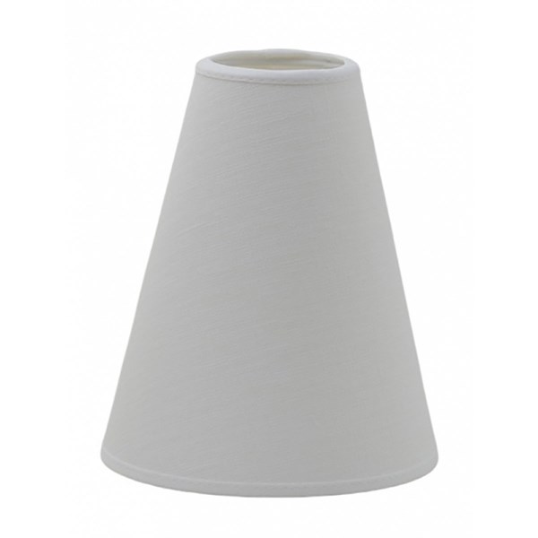 Hallbergs Belysning Carolin Lampskärm Hög 17 Cm, Vit