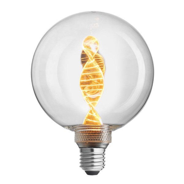 Unison DNA Glob 125 mm E27 3,6W 1800K 3-stegs dimbar, Klar