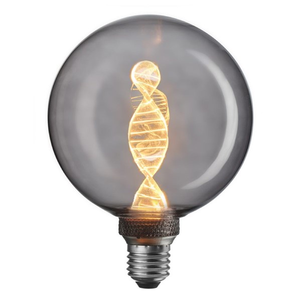 Unison DNA Glob 125 mm E27 3,6W 1800K 3-stegs dimbar, Grå