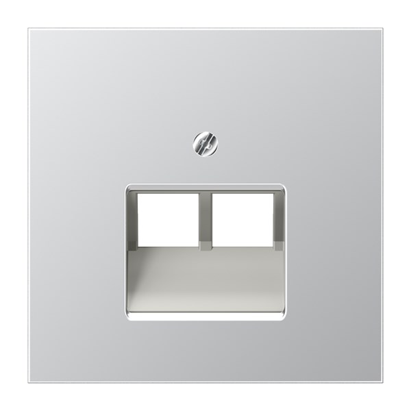 Jung Centrumplatta Datauttag Dubbel Ls990, Aluminium