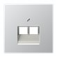 Jung Centrumplatta Datauttag Dubbel Ls990, Aluminium